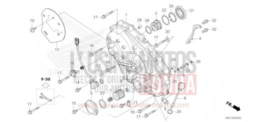 RIGHT CRANKCASE COVER NSS750M de 2021